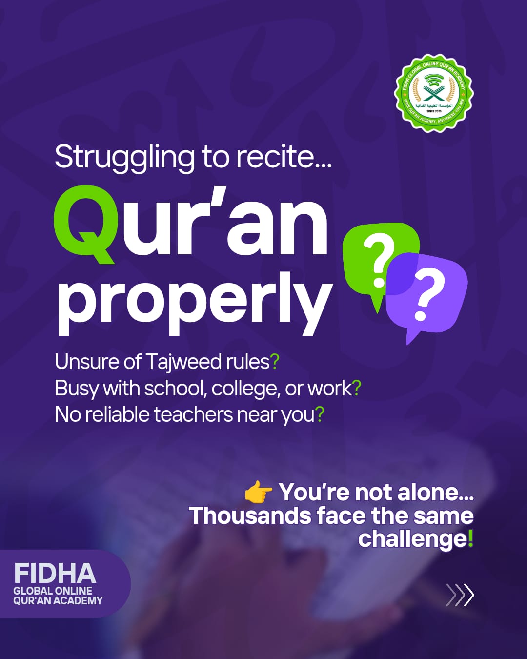 100 days Quran Course